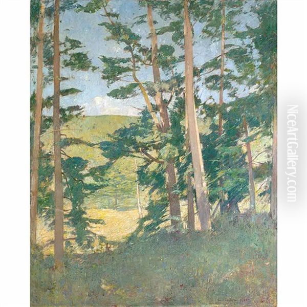 A Clearing Beyond The Trees (connecticut) by Emil Carlsen