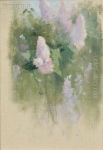 Study Of Lilacs In Bloom by Emil Carlsen