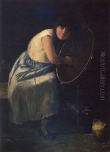 Polishing The Brass by Emil Carlsen