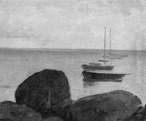 Seascape With Boats by Emil Carlsen