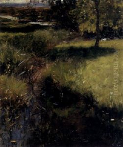 Meadow Stream by Emil Carlsen