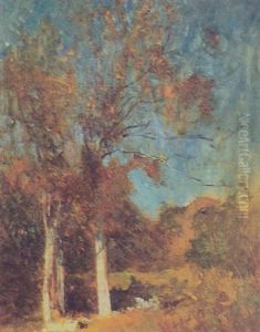 At The Edge Of The Woods by Emil Carlsen