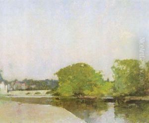 Richmond Bridge In Spring by Emil Carlsen