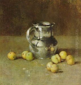 Still Life With Pitcher And Fruit by Emil Carlsen