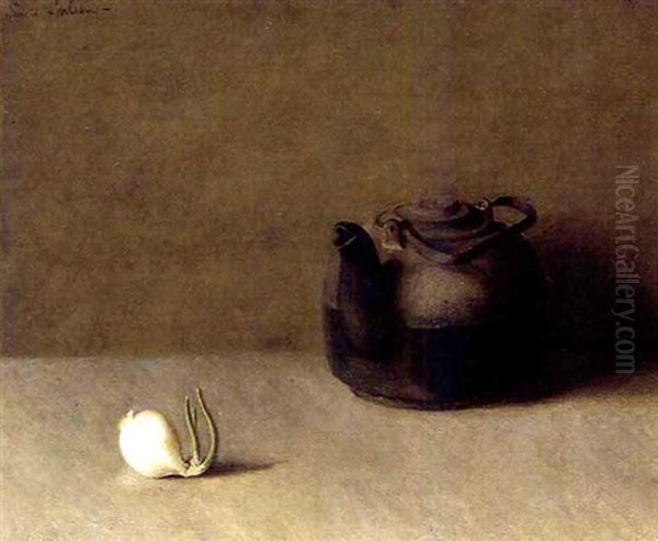 Still Life With Teapot And Onion - view 1