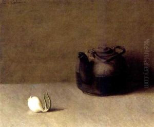 Still Life With Teapot And Onion