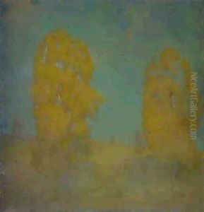 Sunlit Landscape by Emil Carlsen