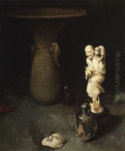 Still Life With Oriental Works Of Art by Emil Carlsen