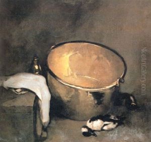 Still Life With Brass Pot by Emil Carlsen