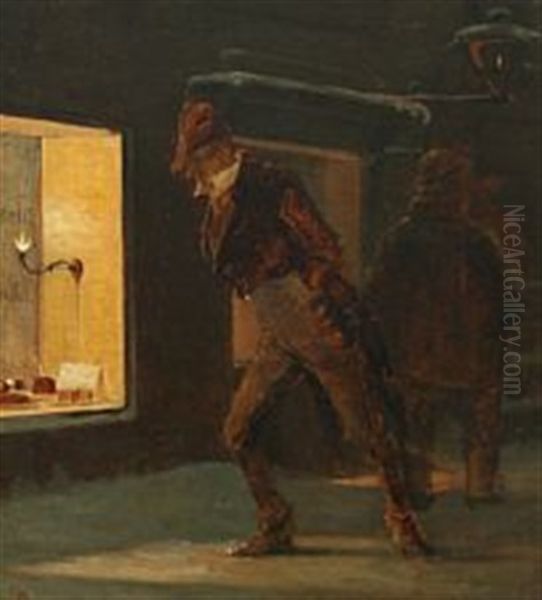 Street Scene, Evening - view 1