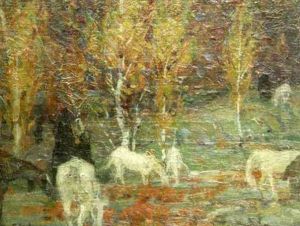 Autumn Grazing by John Fabian Carlson