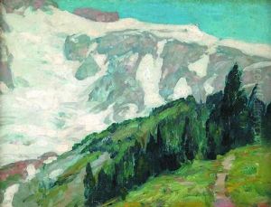 Slopes Of Mt. Ranier by John Fabian Carlson