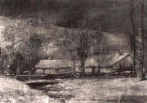 House In Winter by John Fabian Carlson