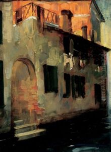 A Byway, Venice by Florence Carlyle