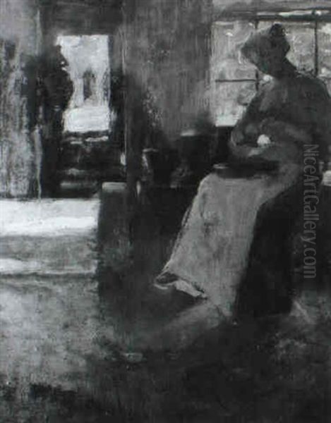 Interior With Seated Woman - view 1