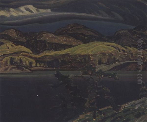 Lake And Hills, Northern Ontario by Franklin Carmichael