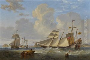 A British Opium Schooner And Other Shipping Off Hong Kong