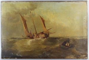 Dutch Fishing Boats by John Wilson Carmichael