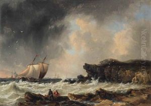 A Squall Off A Rocky Headland