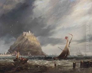 St Michael's Mount, Cornwall by John Wilson Carmichael