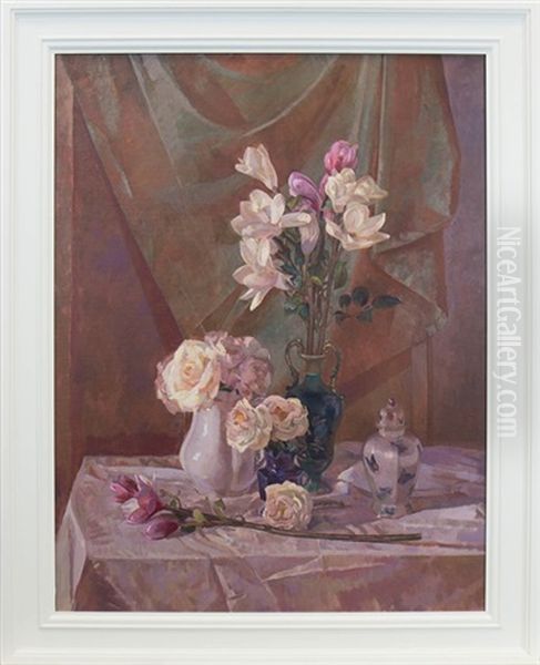 A Tabletop Still Life With Roses - view 1