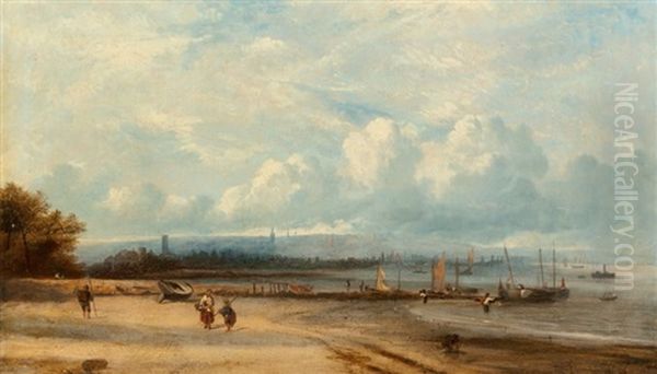 Fishing Boats Along The Beach - view 1
