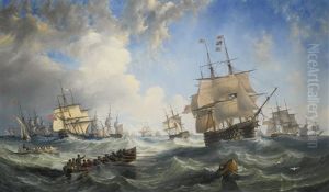 The Channel Fleet In Heavy Weather