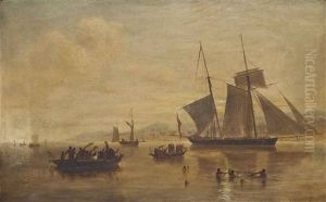 The Rescue Of William D'oyly, The Infant Son Of Charles D'oyly Of The Bengal Artillery, By The Isabella, From Murray Island, Torres Strait, 1836 by John Wilson Carmichael