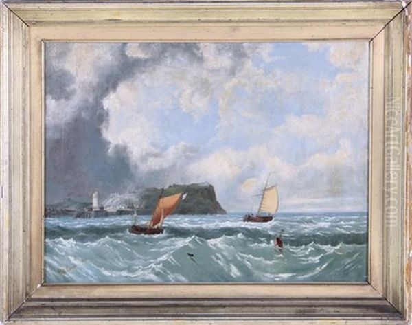 The Approaching Storm: Sailing Off The British Coast - view 1