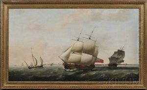 The Merchantman Frigate "neptune" And Other Vessels In Coastal Waters The Merchantman Frigate "neptune" And Other Vessels In Coastal Waters
