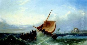 Fishing Boats Off Calais Harbour