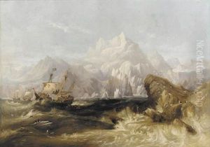 Sir Martin Frobisher's Ships Aid, "michael" And "gabriel" On The Second Voyage To Greenland, 1577