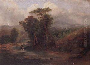 View Of Ravensworth Castle by John Wilson Carmichael