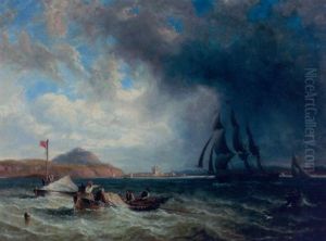 Bringing Down The Sails by John Wilson Carmichael