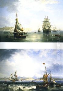 Shipping Off Dover In A Calm by John Wilson Carmichael