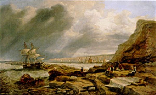 Mending A Mast, Scarborough - view 1