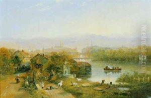 Blick Uber Die Limmat Auf Zurich