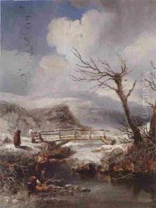 Figures In A Winter Landscape Figures In A Winter Landscape