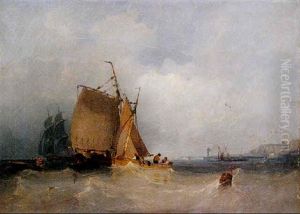 Vessels Off Whitby by John Wilson Carmichael