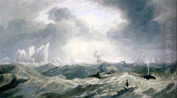 Whales And Icebergs - view 1