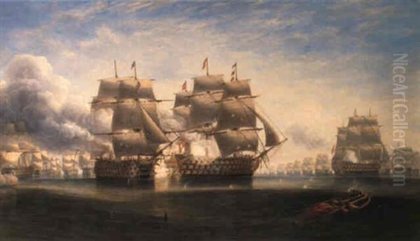 The Opening Engagement At Trafalgar - view 1