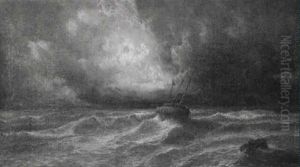 Shipping, Night-time by John Wilson Carmichael