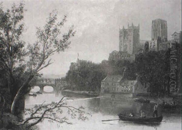 Durham Castle From The Wear - view 1