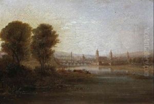 Blick Uber Die Elbe Auf Dresden Mit Der Frauen -und         Hofkirche