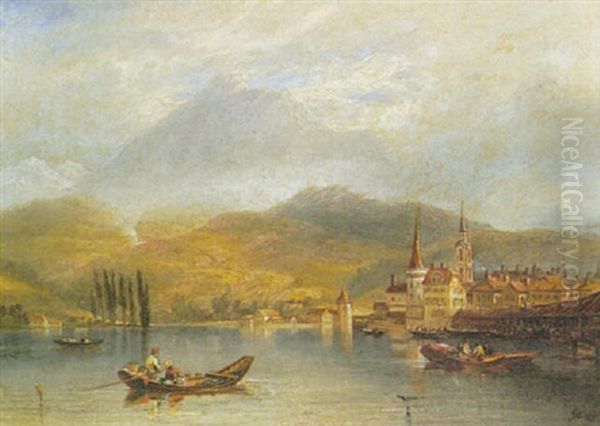 Lake Of Lucerne, Monte Pilatus In The Distance - view 1