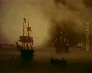 Becalmed by John Wilson Carmichael