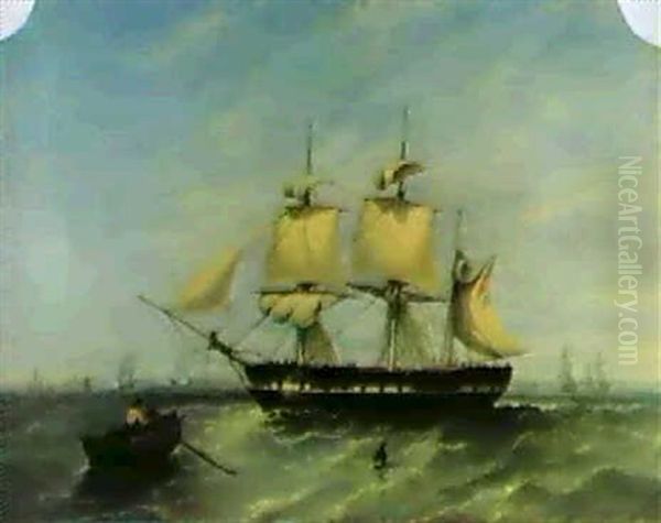 An Indiaman And Other Shippingat The Entrance To The Thames - view 1