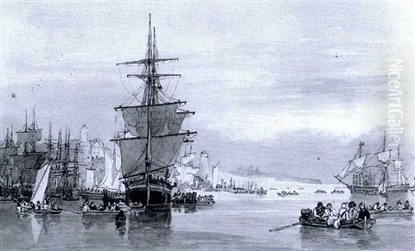 A Folio Of Watercolours Of Newcastle And The                Northumberland Coast - view 1