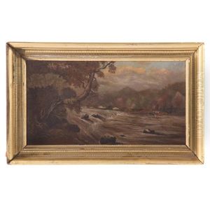 Cows Grazing By The River by Johann Hermann Carmiencke