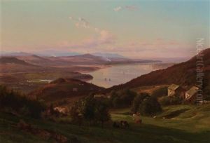 Hudson River Landscape by Johann Hermann Carmiencke
